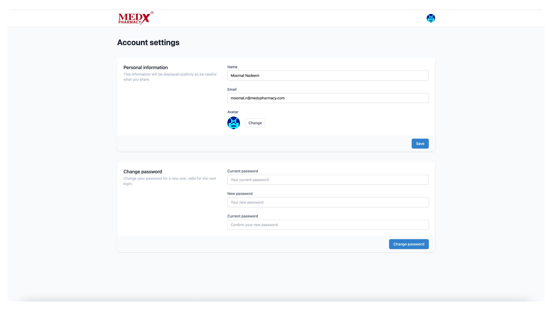 Medx Internal Tickting System - Edit User